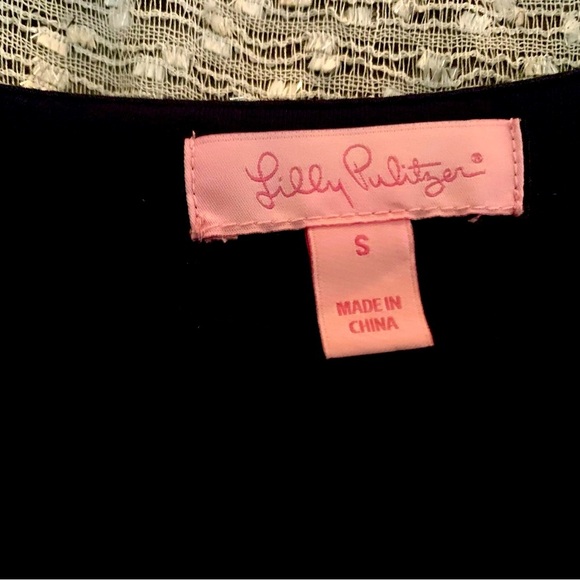 LILLY PULITZER BAILOR DRESS NAVY SIZE S - Picture 3 of 5